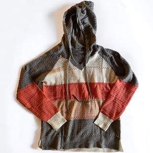 Hooded Colorblock Sweater